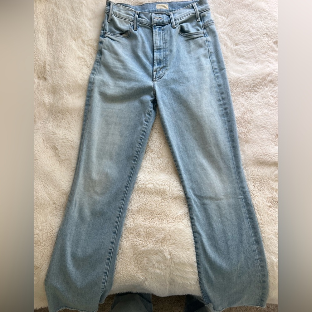 MOTHER denim!! The Hustler Ankle Fray. Wash: When in Rome.